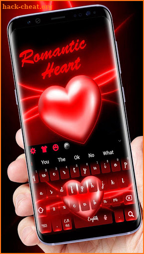 Romantic Love Heart Keyboard screenshot