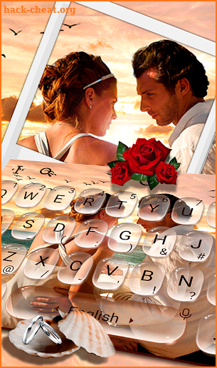 Romantic Love Keyboard Theme screenshot