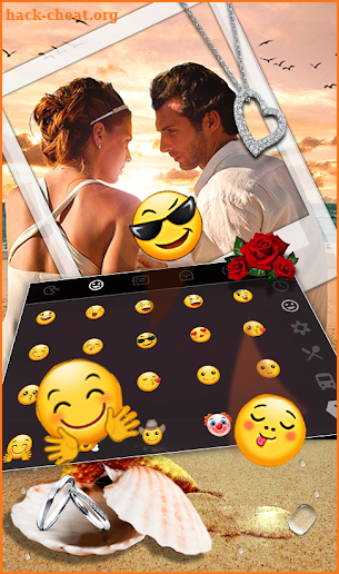 Romantic Love Keyboard Theme screenshot