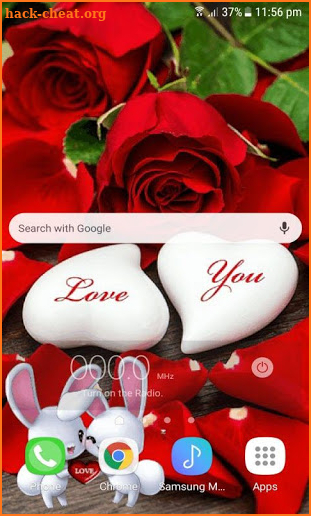 Romantic Rabbit Live Wallpaper screenshot