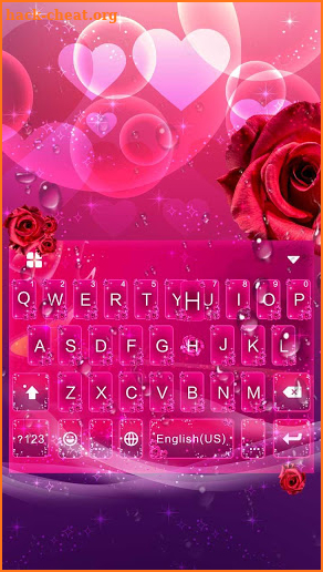 Romantic Rose Keyboard Theme screenshot