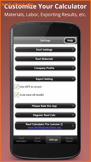 Roofing Calculator PRO screenshot