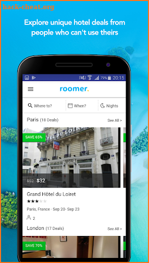 Roomer Travel screenshot