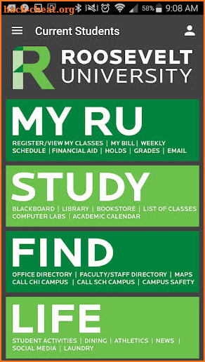 Roosevelt University Mobile screenshot