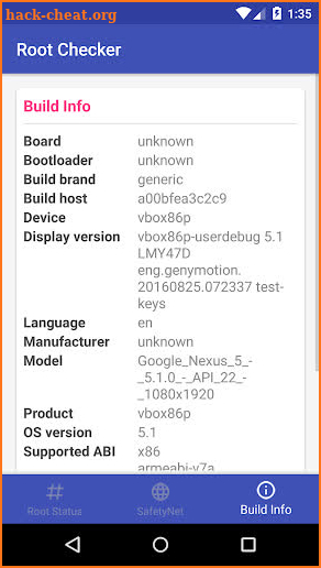Root and SafetyNet Checker screenshot