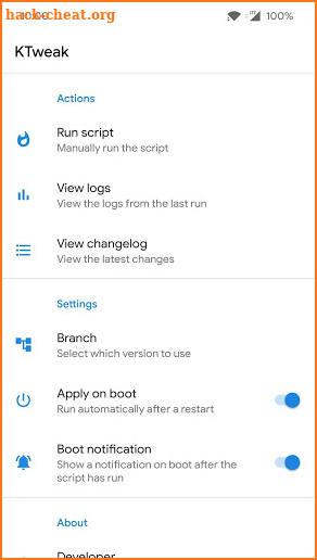 [ROOT] KTweak — Universal Kernel Tweaks screenshot