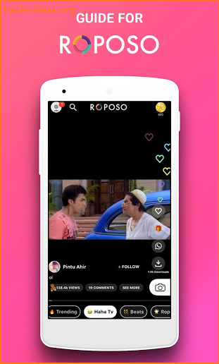 Roposo - Status Chat Video • Guide for Roposo 2020 screenshot