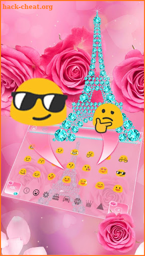 Rose Diamond Paris Keyboard screenshot