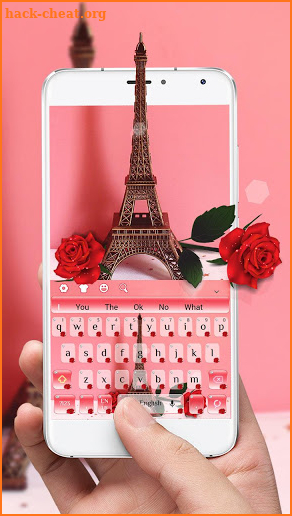 Rose Eiffel Tower Keyboard screenshot