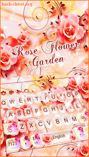 Rose Flowers Keyboard Theme screenshot