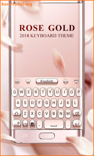 Rose Gold 2018 GO Keyboard Theme screenshot