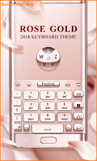 Rose Gold 2018 GO Keyboard Theme screenshot