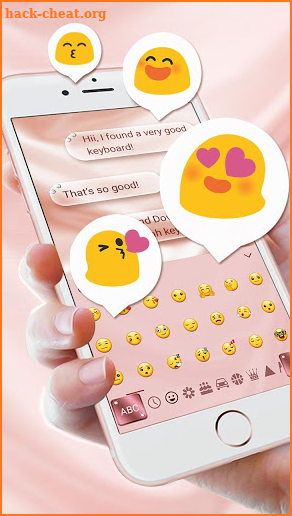 Rose Gold Diamond Keyboard For Phone 8 screenshot