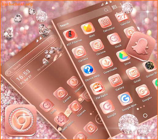 Rose Gold Launcher Theme screenshot