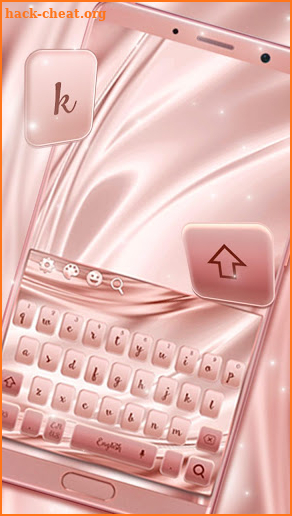 Rose Gold Mettle Keyboard Theme screenshot