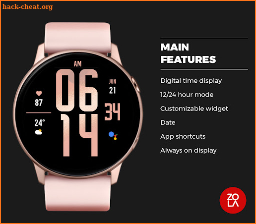 Rose Gold XL Watch Face screenshot