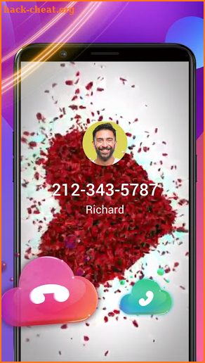 Rose Love Caller Screen screenshot