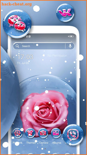 Rose Magic Ball Theme screenshot