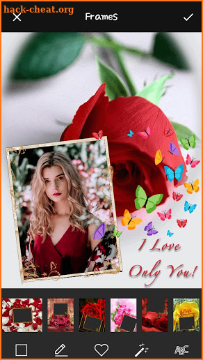 Rose Name Art: Flower Frames for Pictures screenshot