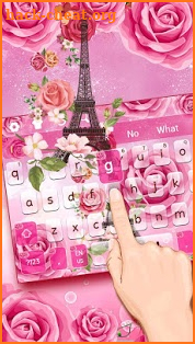 Rose Paris Effiel Tower Keyboard screenshot