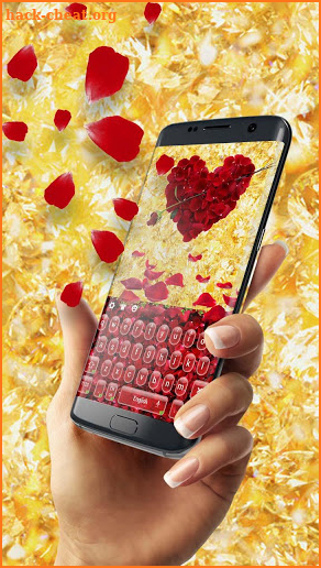 Rose petal love keyboard screenshot