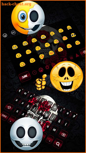 Rose Skull Keyboard screenshot