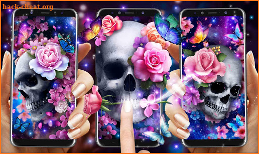 Rose Skull Live Wallpaper screenshot