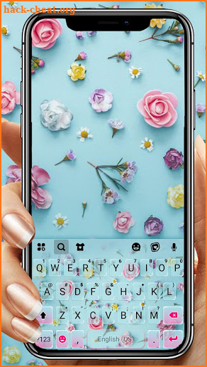 Roses Flower Keyboard Theme screenshot