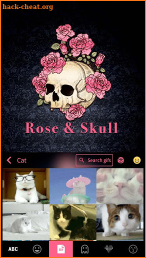 Roseskull Keyboard Theme screenshot