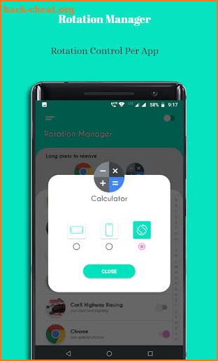 Rotation Manager - Screen Orientation Manager screenshot
