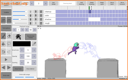 RoughAnimator - animation app screenshot