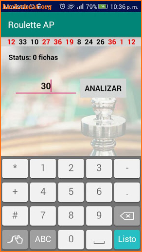 Roulette AP screenshot