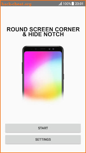 Round screen corners and Hide notch screenshot