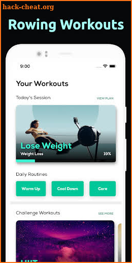 Rowing Machine Workouts screenshot