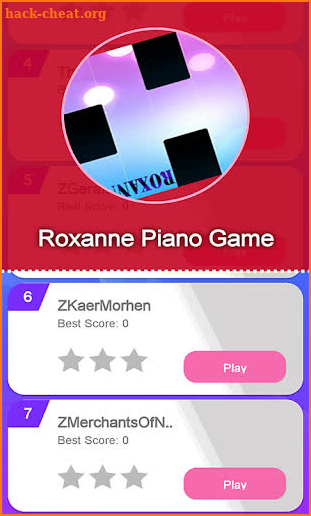 Roxanne Piano Tiles Game screenshot