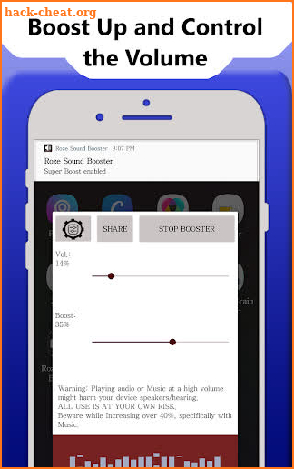 Roze Sound Booster- Volume Maximizer screenshot