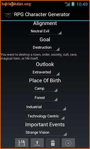 RPG Character Generator Prem. screenshot