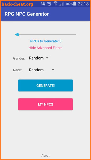 RPG NPC Generator PRO screenshot