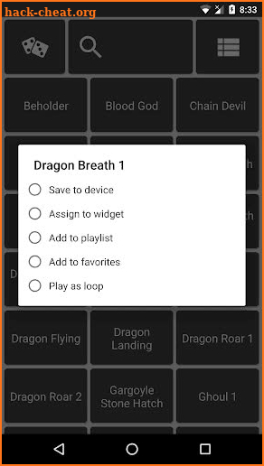 RPGsound (RPG Soundboard) screenshot