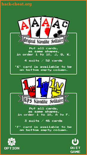 RPS Solitaire screenshot