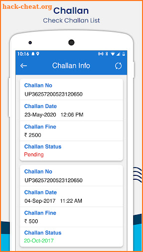 RTO Vehicle Information screenshot