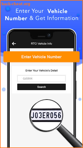 RTO Vehicle Information App screenshot