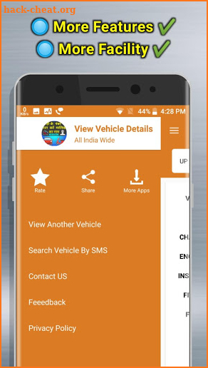 RTO View Vehicle Details screenshot