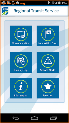 RTS Bus App screenshot