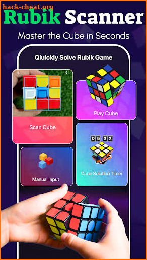 Rubik's Cube Solver: 3×3 Cube screenshot