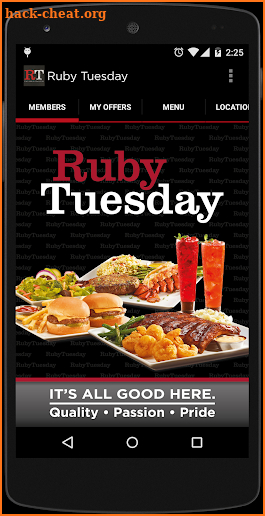 Ruby Tuesday Hong Kong App screenshot