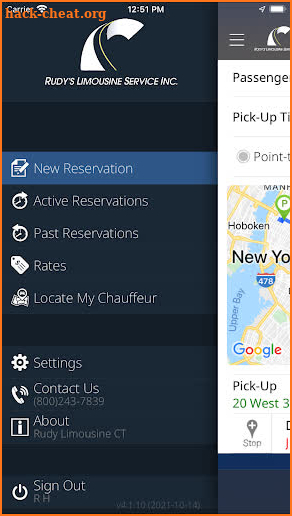 Rudy’s Limousine Service, Inc screenshot