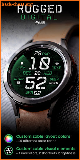 Rugged Digital - watch face screenshot