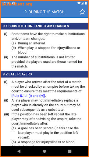 Rules of Netball screenshot