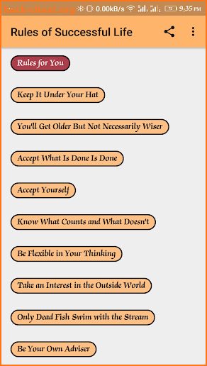 Rules of Successful Life screenshot